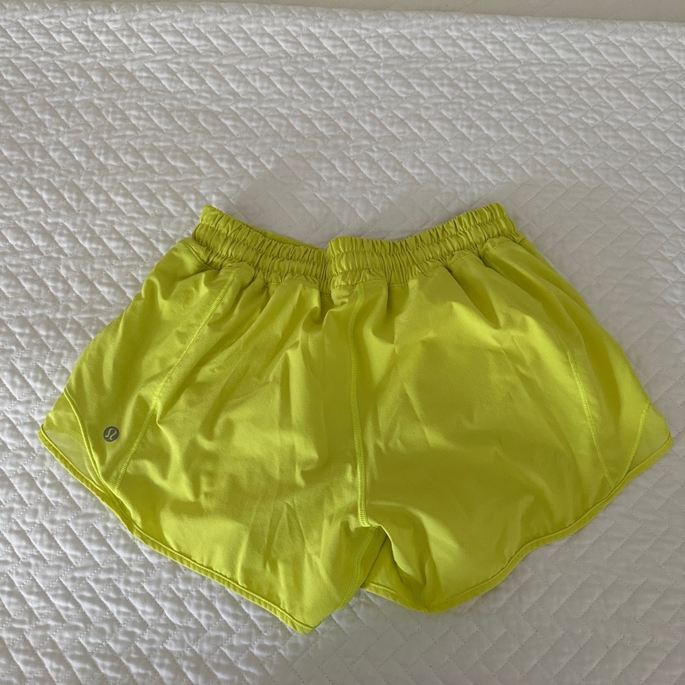 lululemon athletica Neon Yellow Running Shorts